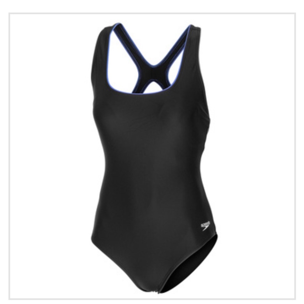 Speedo Women's Ultraback with Piping 1-Piece Swimsuit
